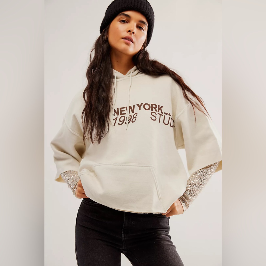 Free People New York Ss Hoodie